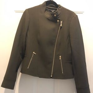 NWT Ann Taylor Jacket/Blazer olive gold hardware